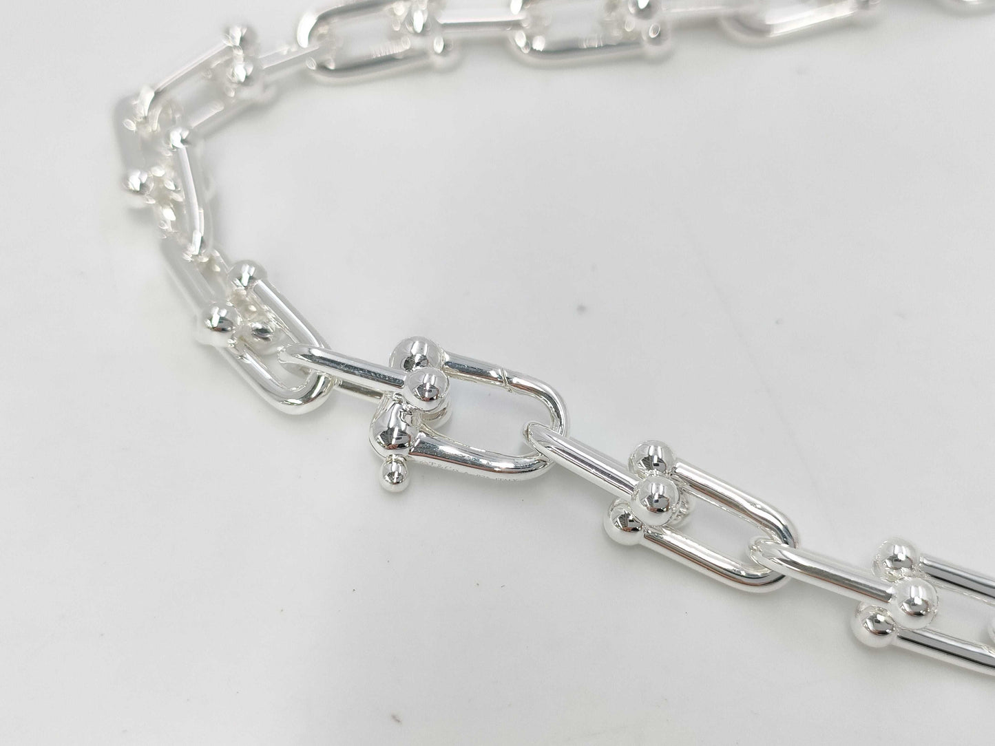 Tiffany & Co. Tiffany HardWear Graduated Link Necklace, Ag925, 102.3g