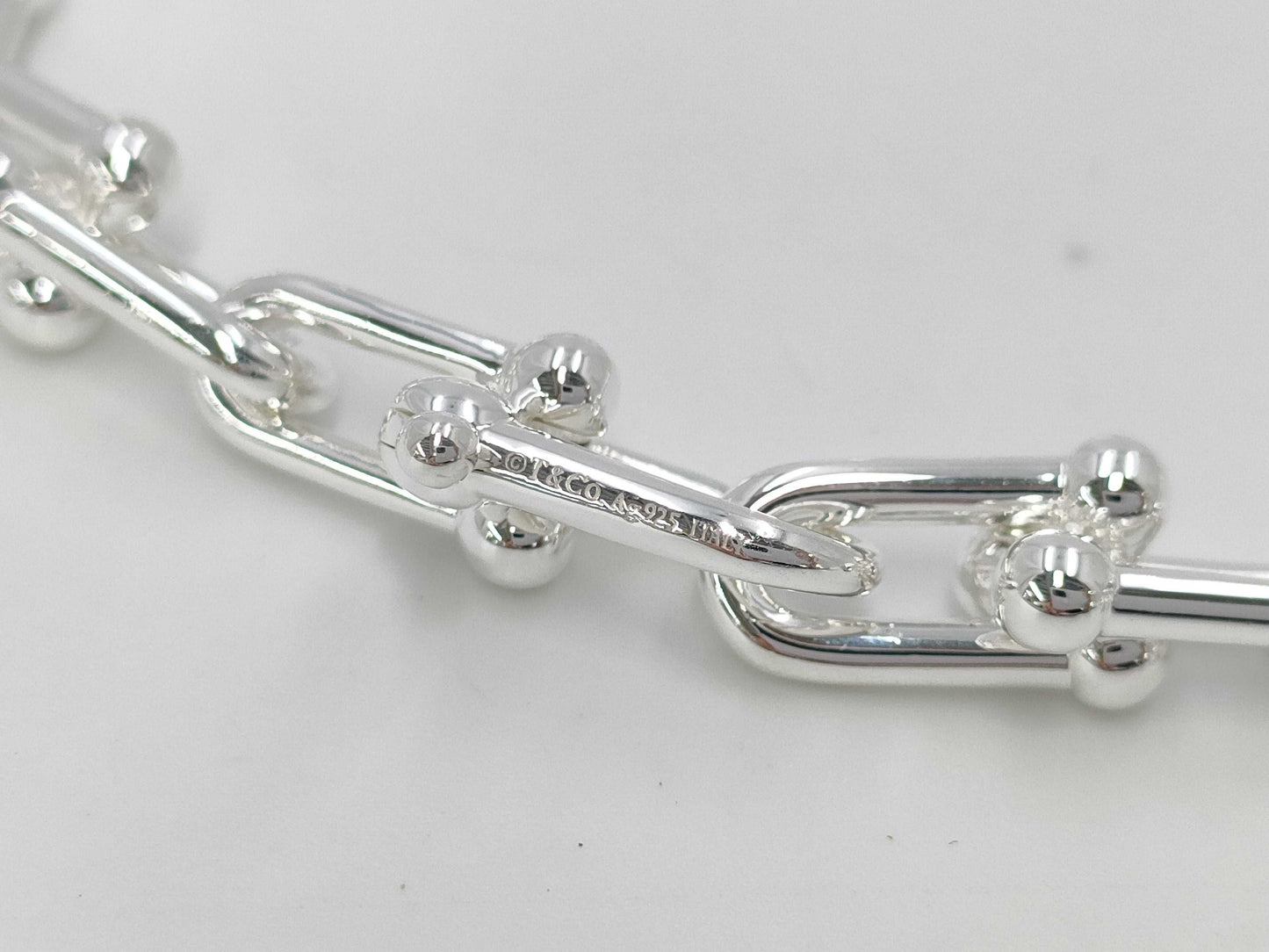 Tiffany & Co. Tiffany HardWear Graduated Link Necklace, Ag925, 102.3g