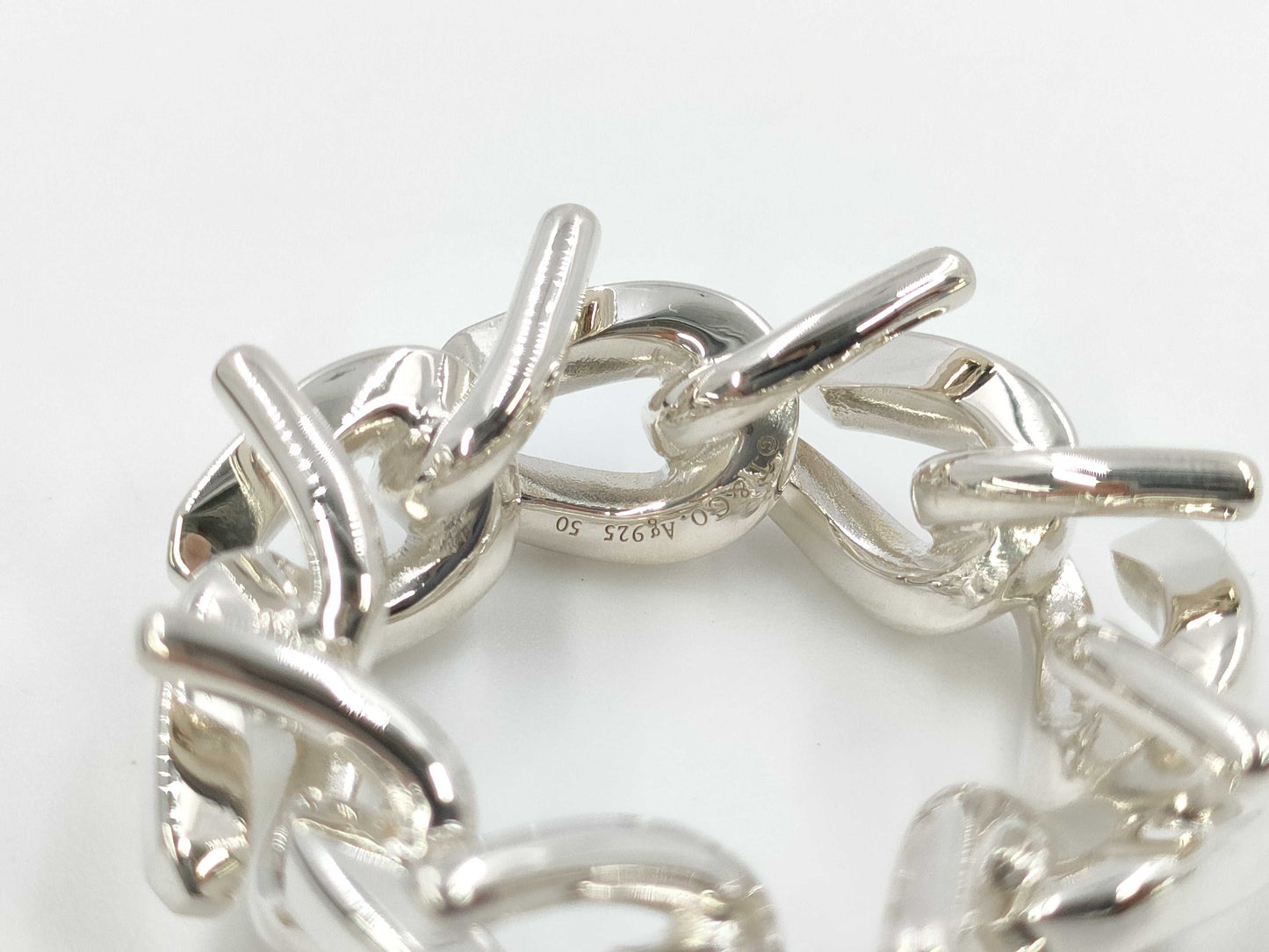 Tiffany & Co. Tiffany Forge Link Ring, US5.5 , Ag925, 11.0g