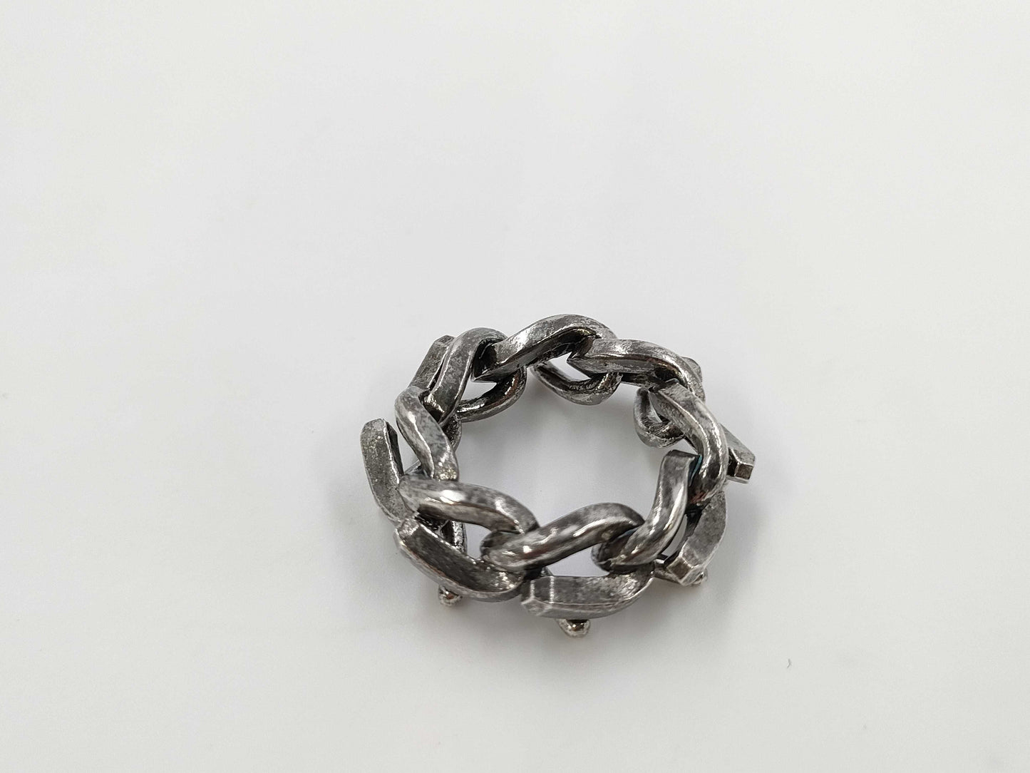 Tiffany & Co. Tiffany Forge Link Oxidized Ring, US5 , Ag925, 12.1g