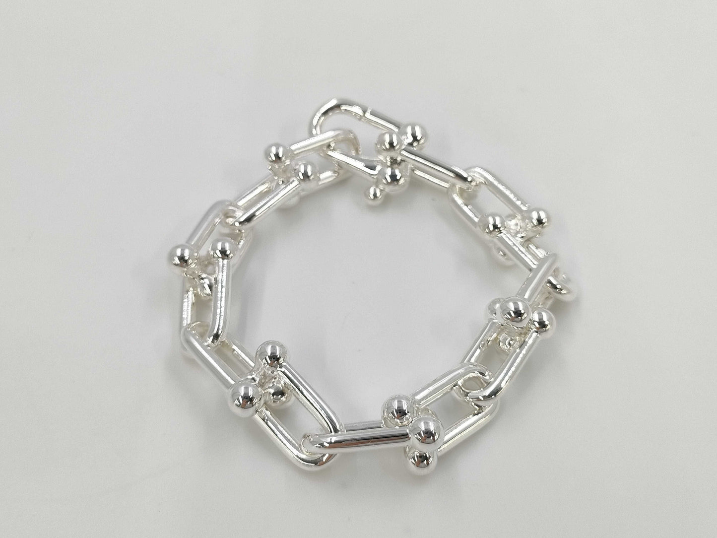 Tiffany & Co. Tiffany HardWear Large Link L Bracelet, Ag925, 60.2g, Bracelet/Bangle