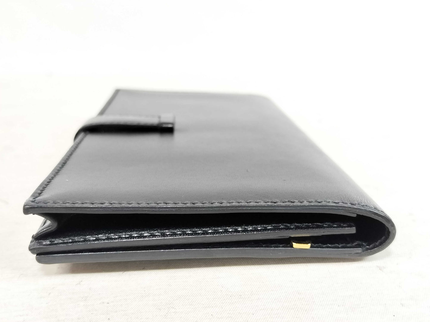 HERMES Bearn HERMES Bearn souffle box calf wallet with D markings