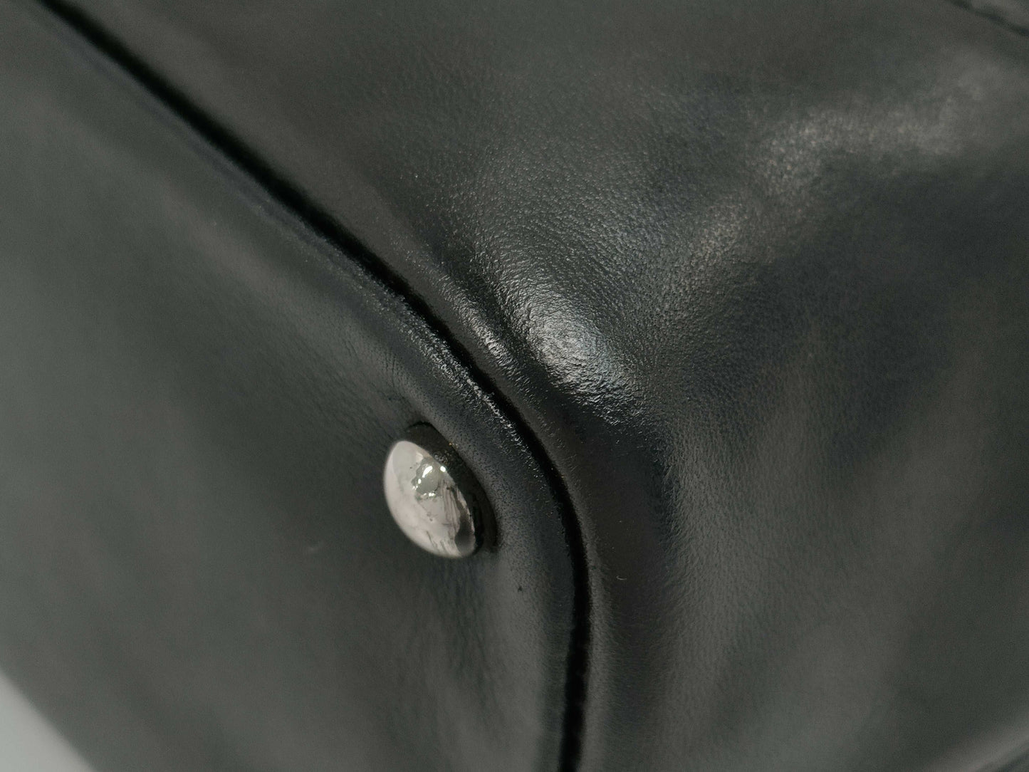 CHANEL Cambon Line Handbag, Lambskin, with Coco Mark, Black and White, with Seal