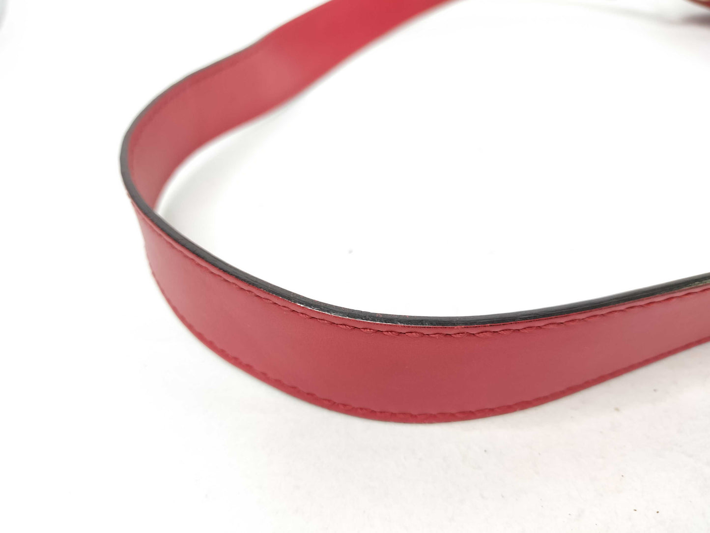 GUCCI GUCCI Sylvie Leather Red Shoulder Bag with Strap