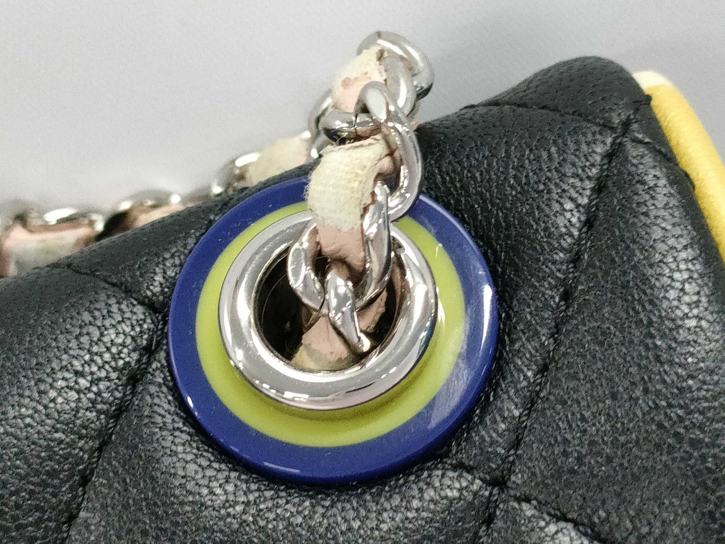 CHANEL CHANEL Tricolor Matelasse Backpack, No. 23, Silver Hardware