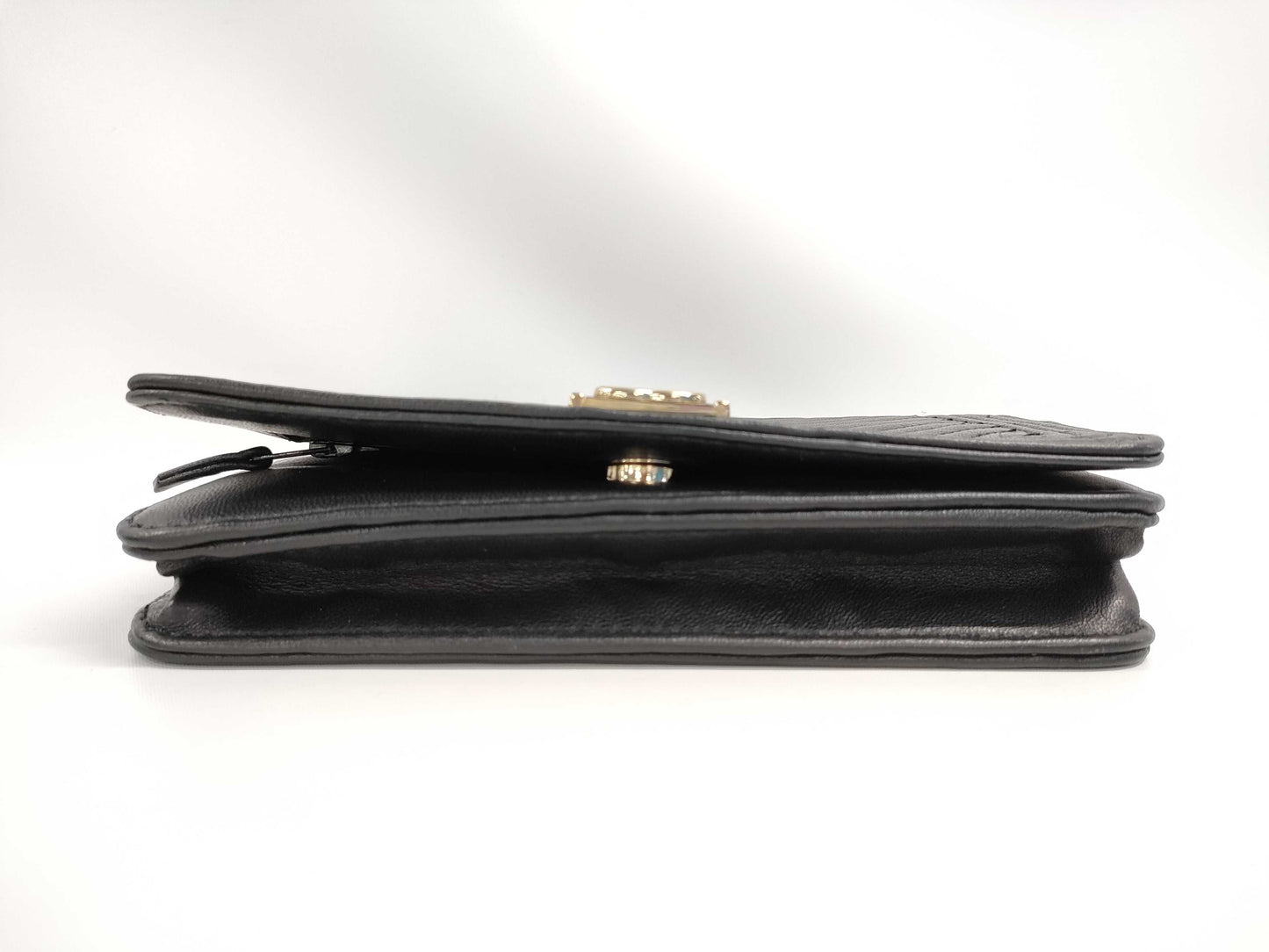 CHANEL Boy Chanel Lamb V-Stitch Chain Wallet Shoulder Bag
