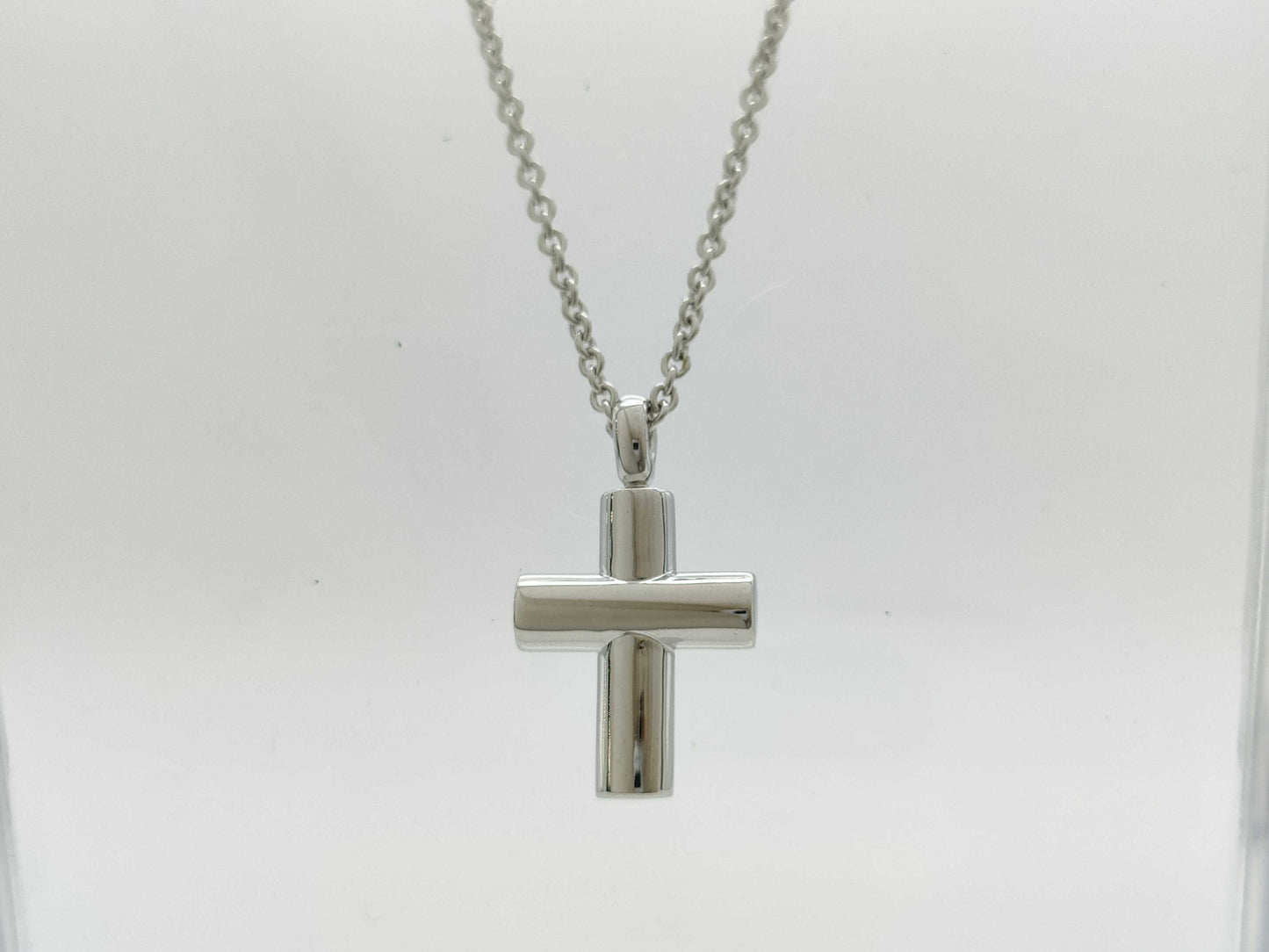 BVLGARI Latin Cross Necklace, WG 750, 9.2g