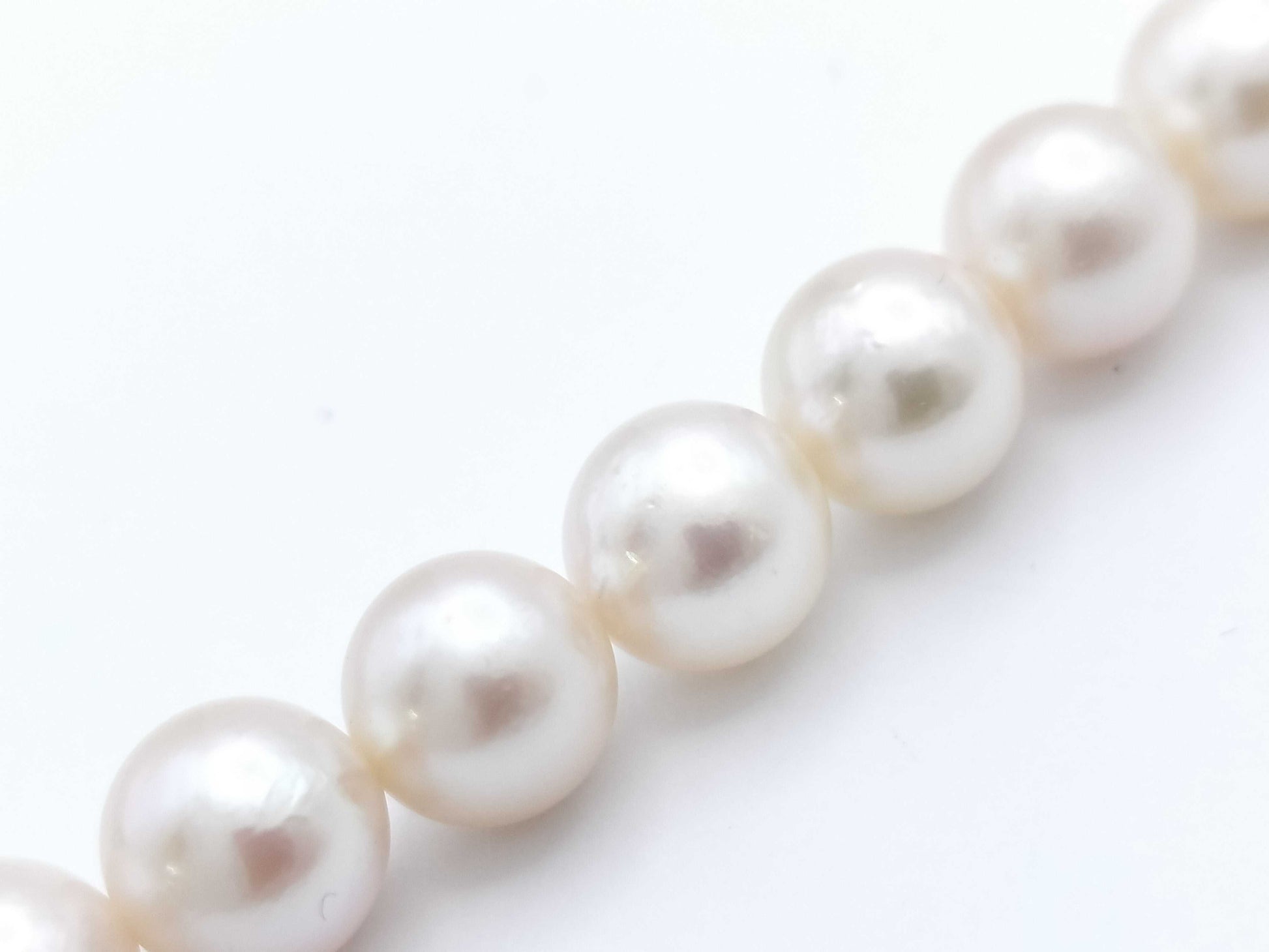 Pearl diameter approximately 6.5-6.9mm, 14K gold, 47.5g, necklace