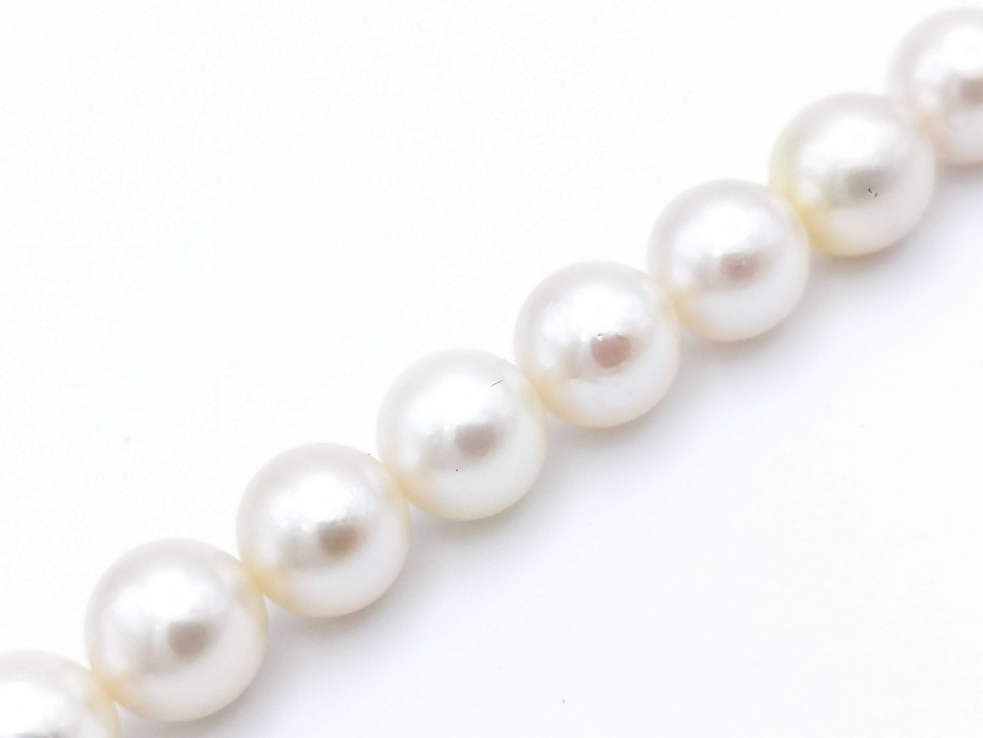 Pearl diameter approximately 6.5-6.9mm, 14K gold, 47.5g, necklace
