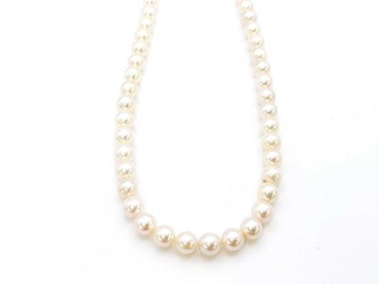 Pearl diameter approximately 6.5-6.9mm, 14K gold, 47.5g, necklace