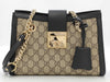 GUCCI GG Supreme Chain Shoulder Bag with Locking Hardware