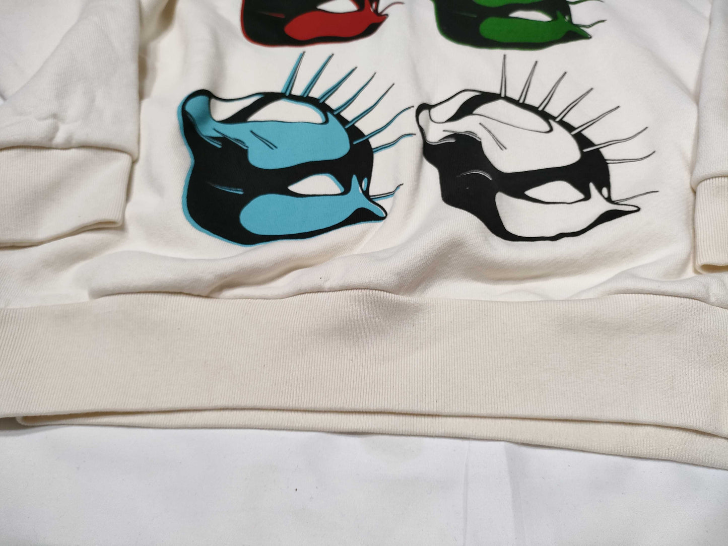 GUCCI Gucci Manifesto Mask Hoodie Sweatshirt White XS Tops