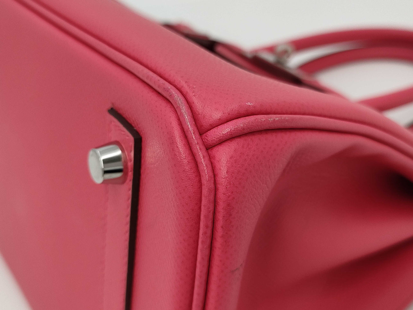 HERMES Birkin 30 Epson Pink D Stamp Handbag