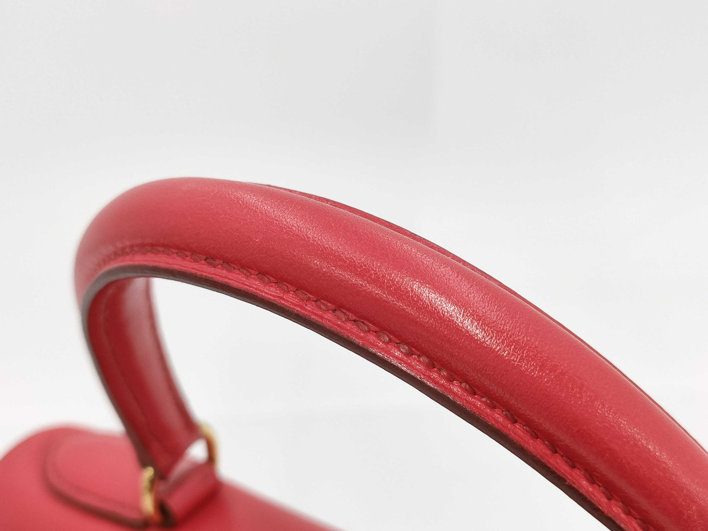 HERMES Kelly Kelly 28 Shoulder Bag, Inner Stitching, Red, 〇Y Stamp