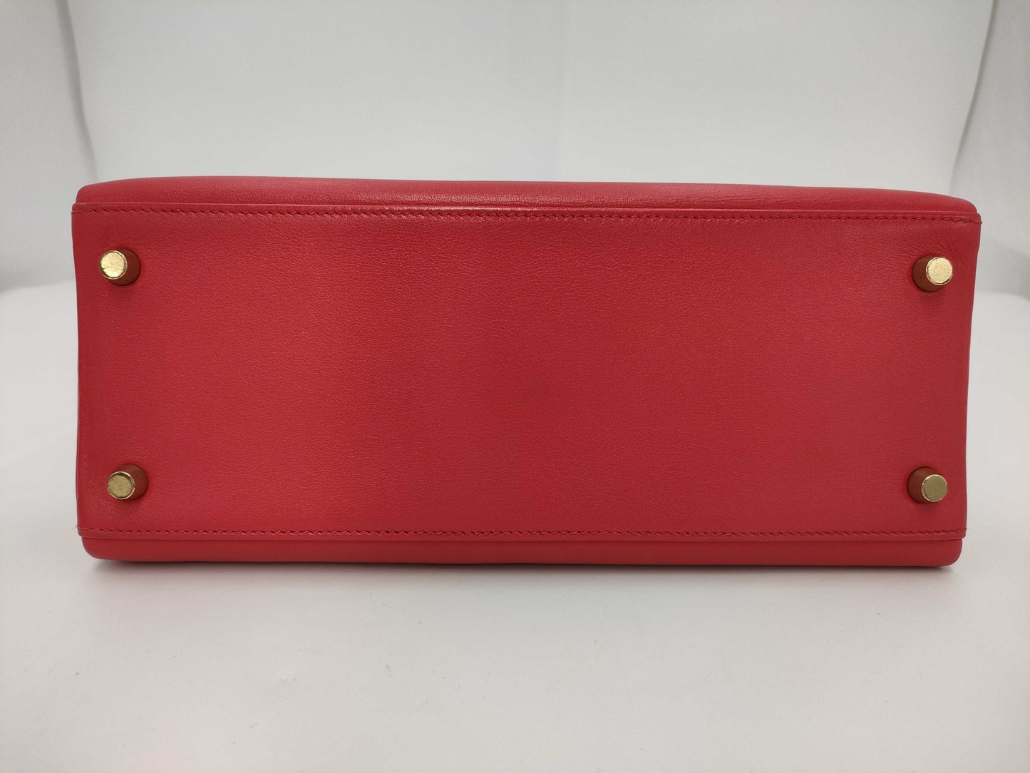 HERMES Kelly Kelly 28 Shoulder Bag, Inner Stitching, Red, 〇Y Stamp