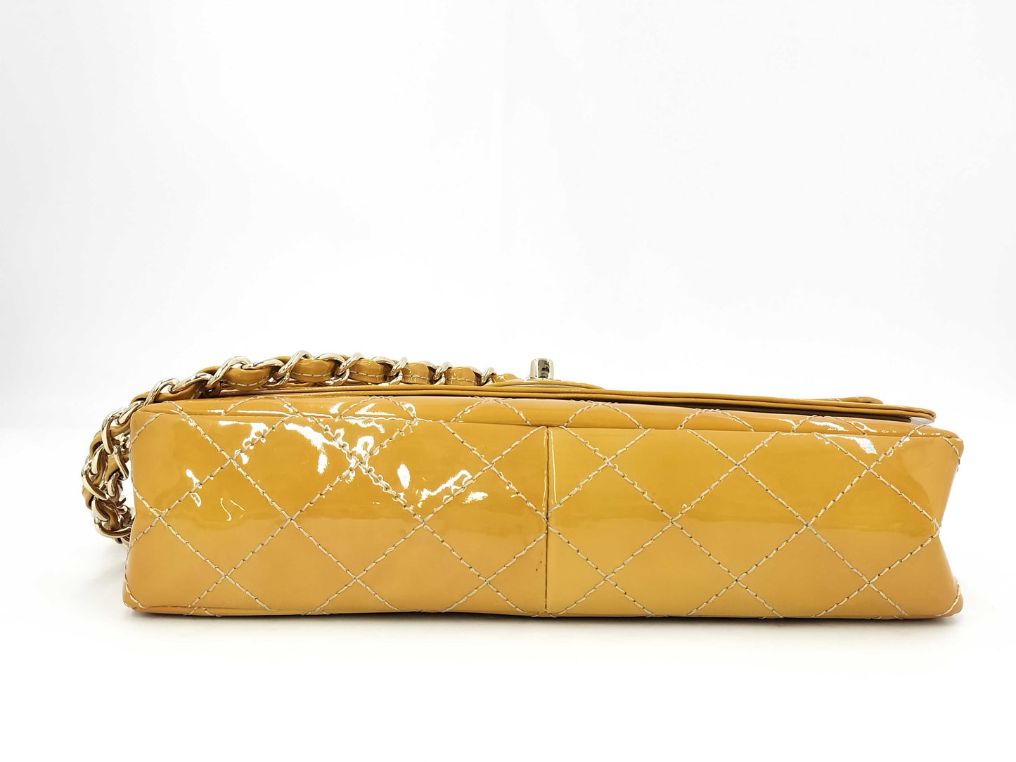 CHANEL CHANEL Matelasse Turnlock Double Flap Enamel Shoulder Bag