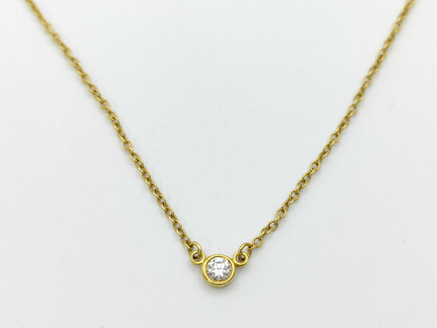 Tiffany & Co. By the Yard 1PD YG 750 1.8g Necklace