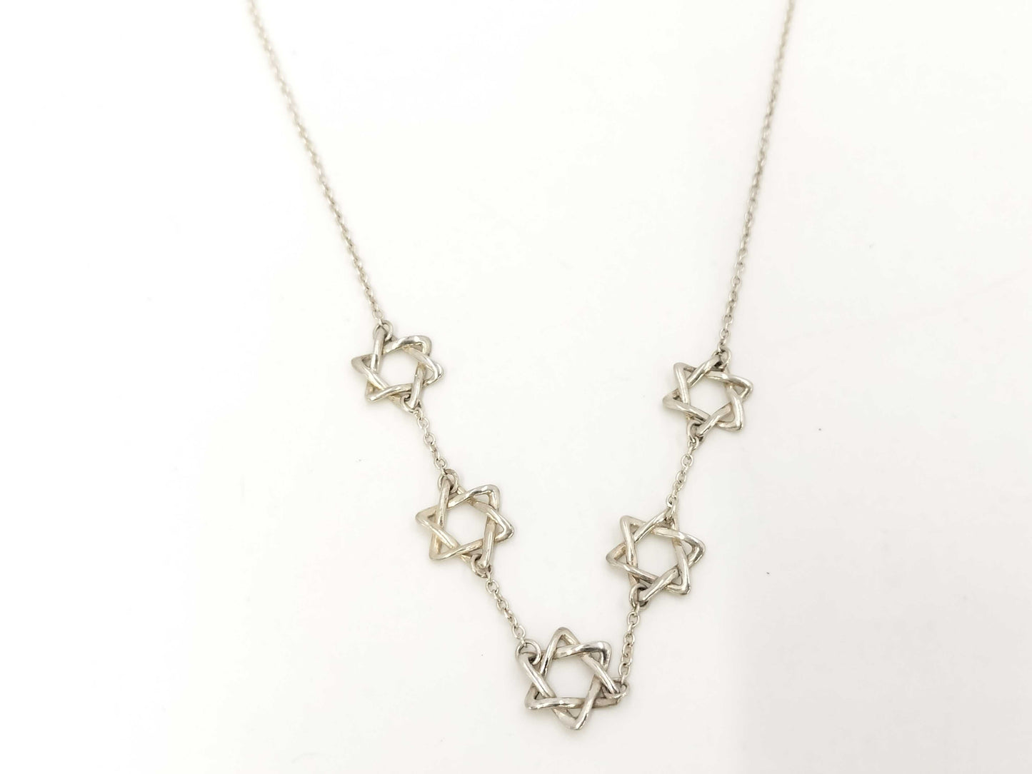 Tiffany & Co. Tiffany Star of David Necklace, Ag925, 4.2g