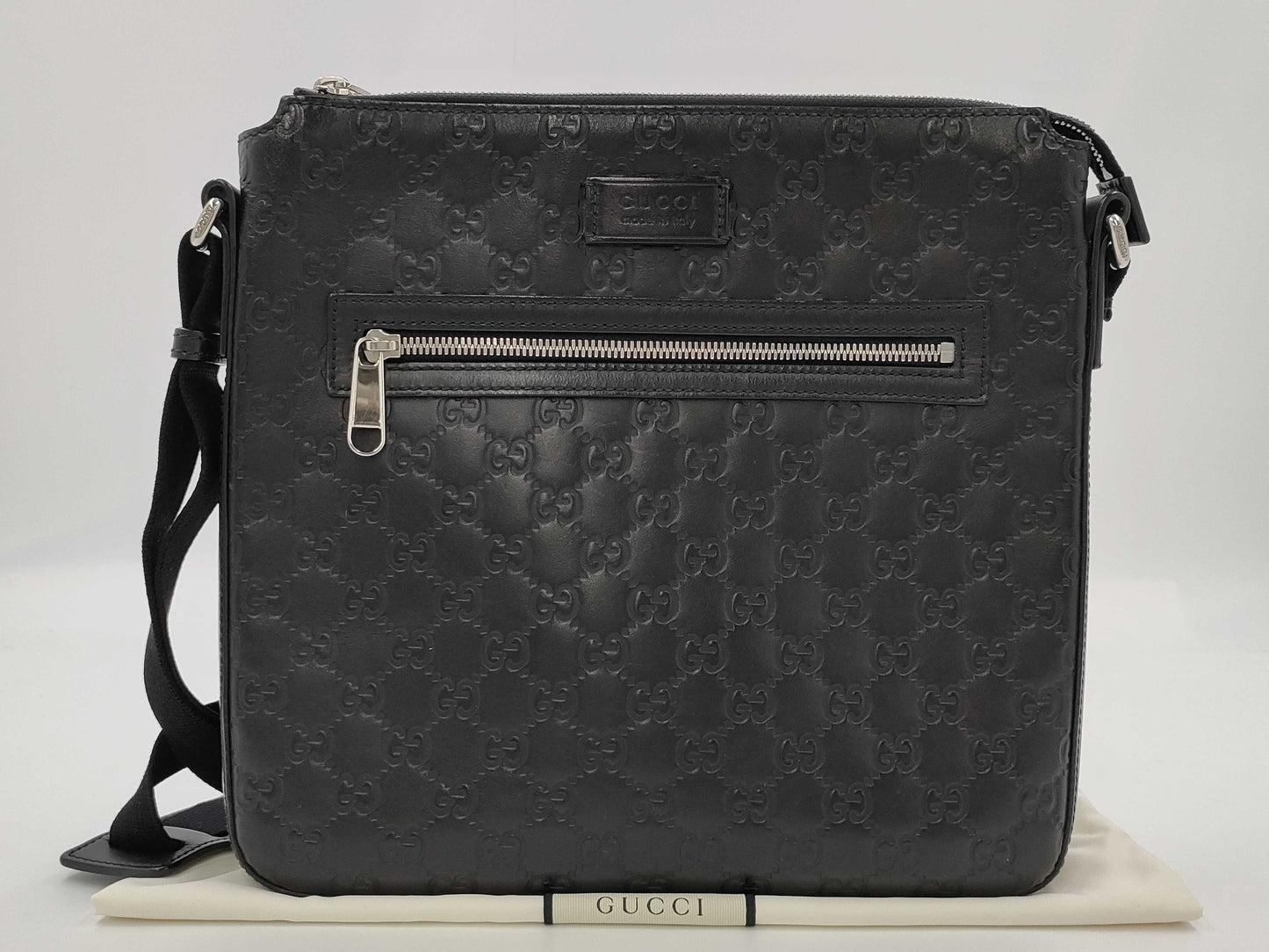 GUCCI Guccissima Gucci Shoulder Bag Black/Guccissima 406408 Shoulder Bag