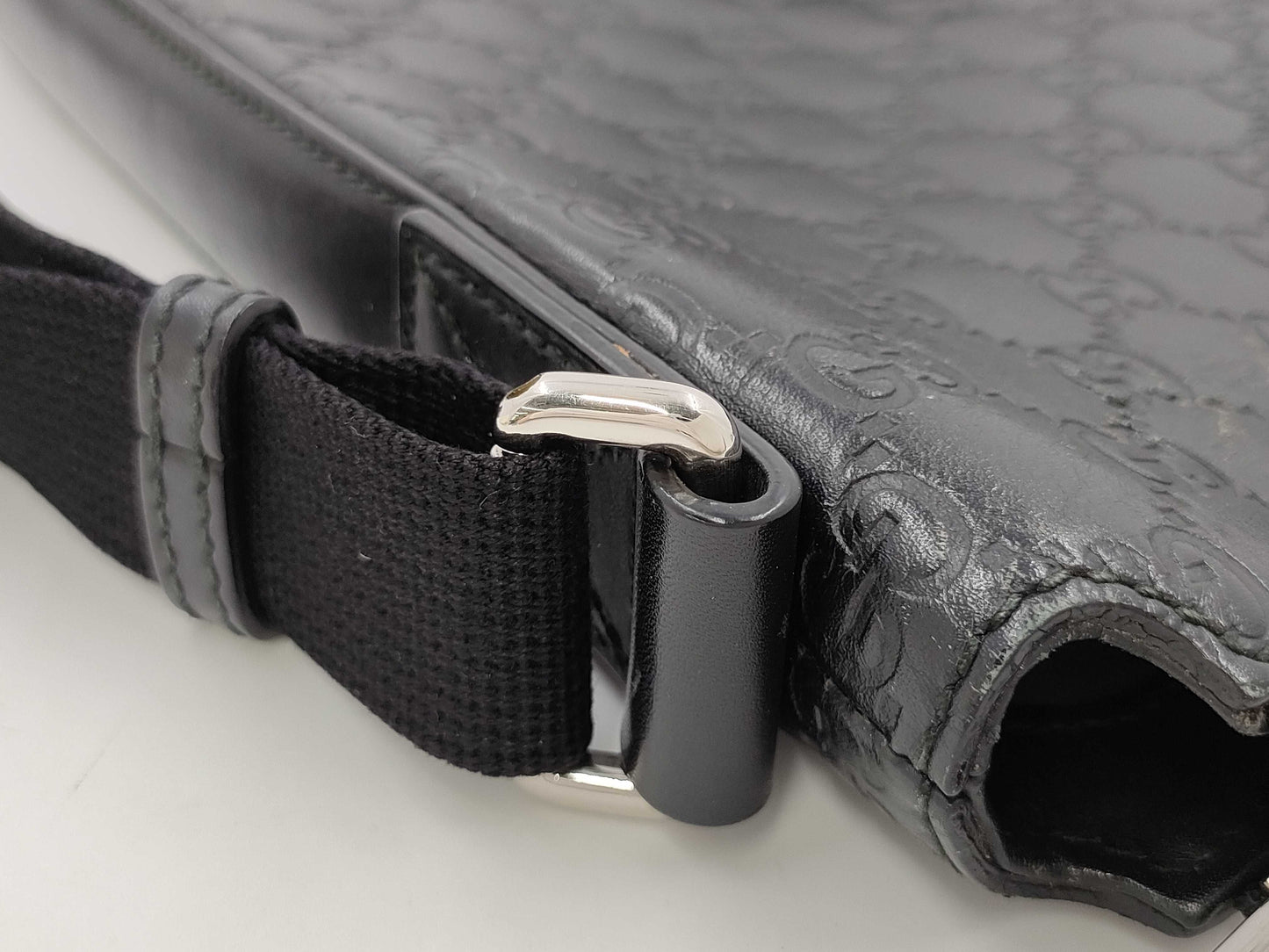 GUCCI Guccissima Gucci Shoulder Bag Black/Guccissima 406408 Shoulder Bag