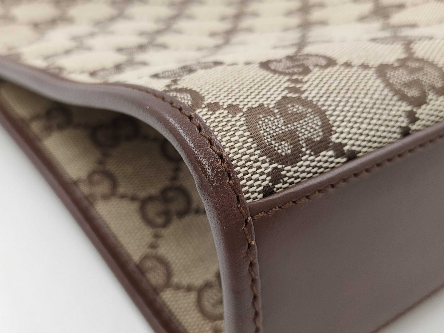 GUCCI Jackie Handbag Brown/GG Canvas 002・1065 Handbag