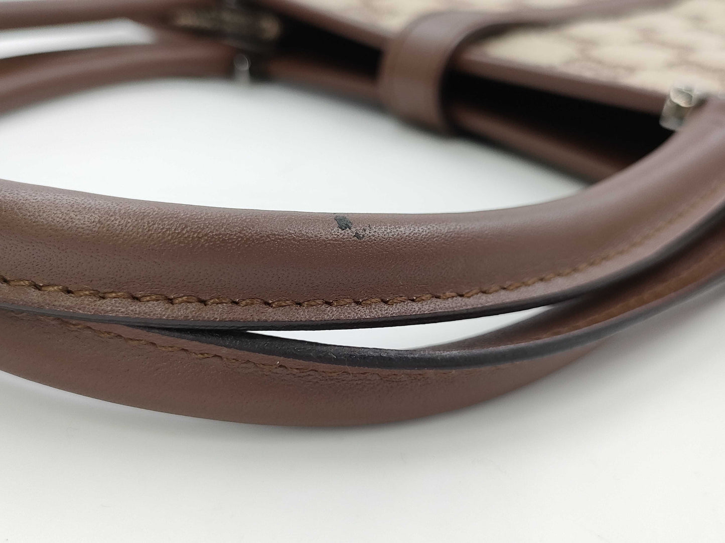 GUCCI Jackie Handbag Brown/GG Canvas 002・1065 Handbag