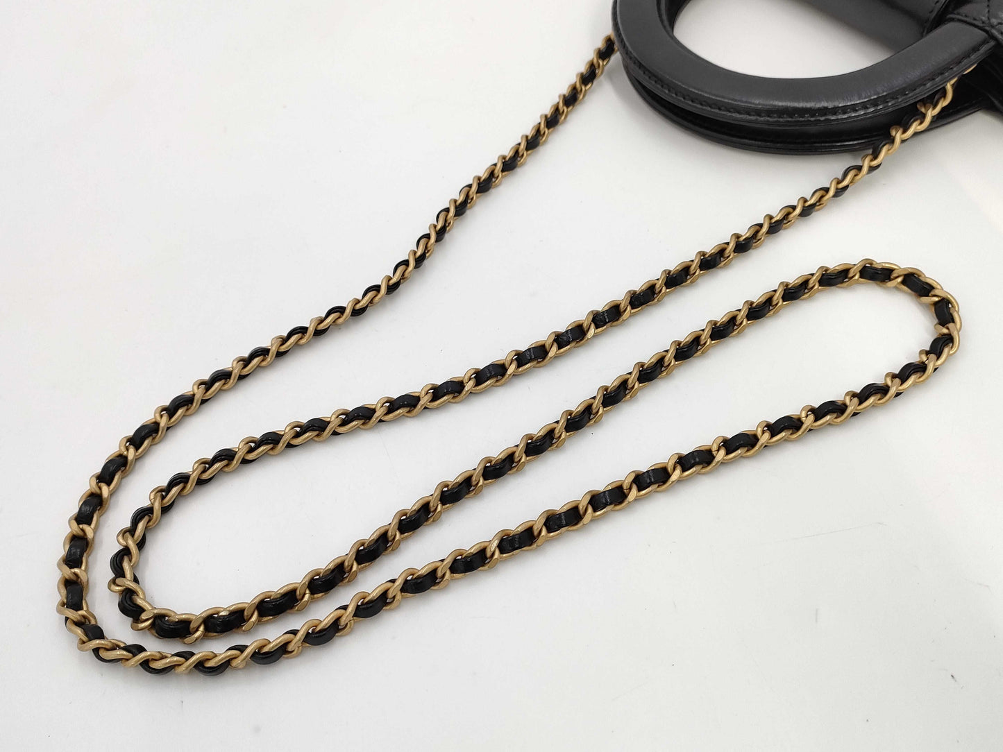 CHANEL Matelasse, Gold Hardware, 2-Way Handbag, Chain Shoulder Bag, W19cm, AS4416, Serial Number Plate, Black