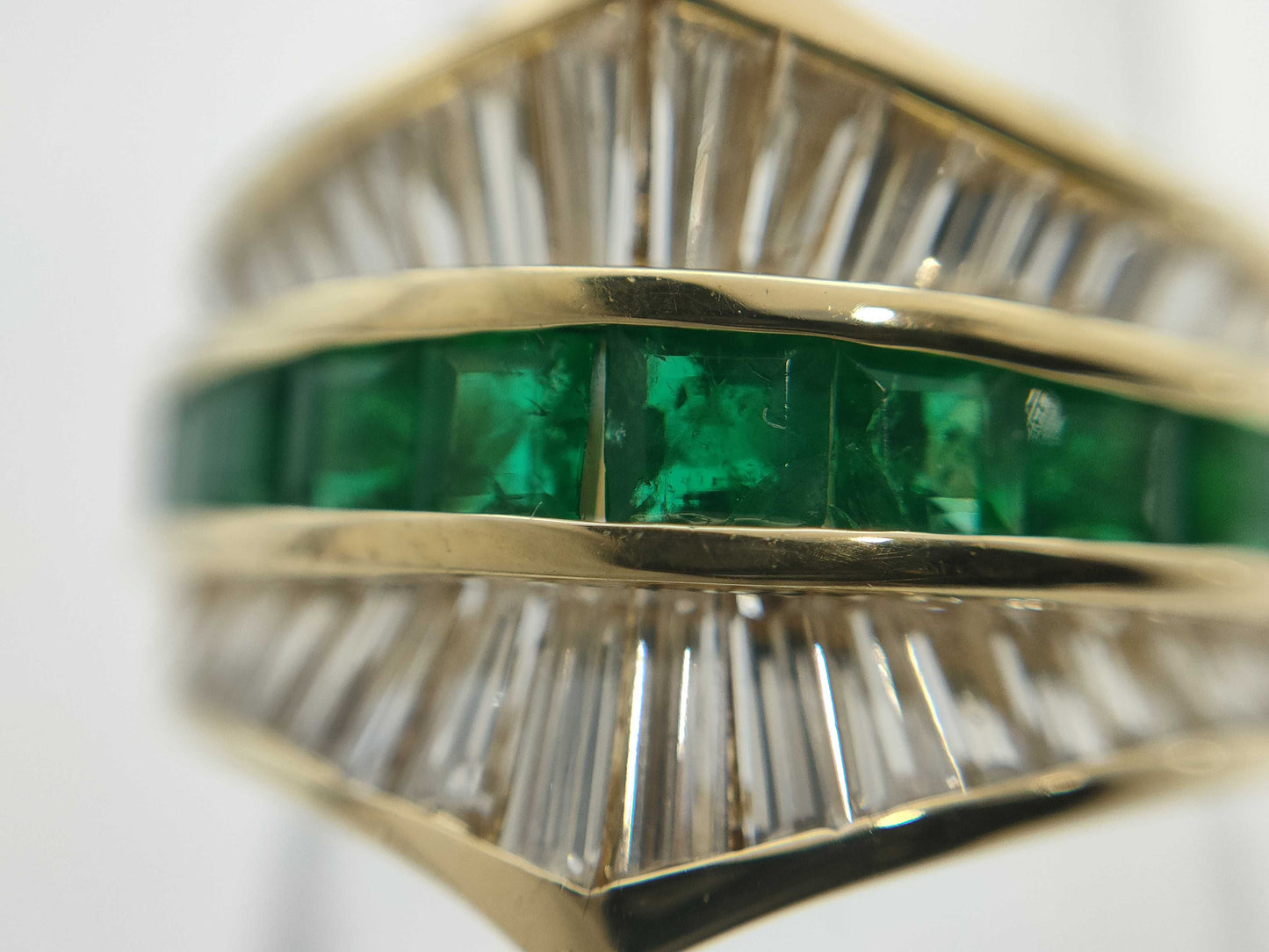 E1.24ct D1.53ct K18 7.7g Ring