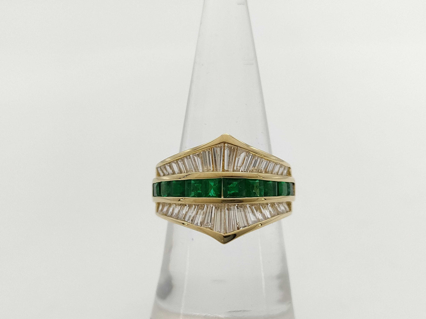 E1.24ct D1.53ct K18 7.7g Ring