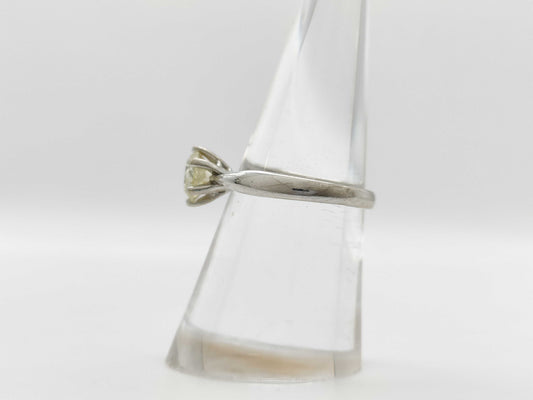 D1.04ct K18WG 3.6g Ring