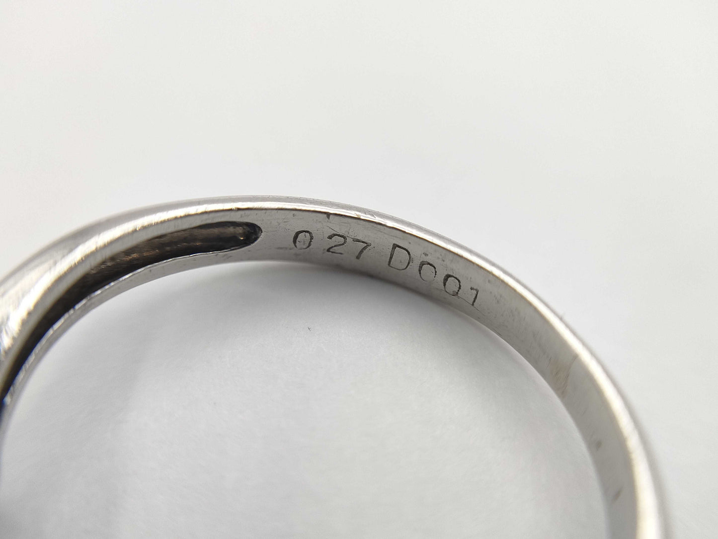 S 0.27ct D 0.01ct PT850 2.2g Ring