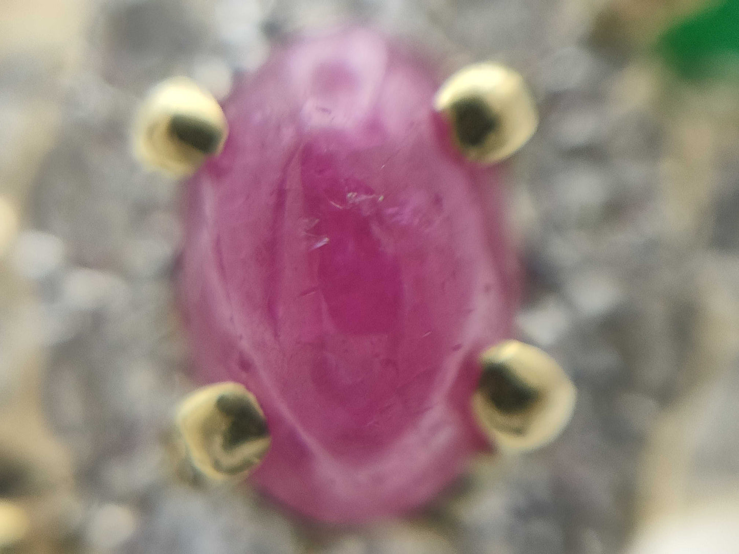 R1.17ct S1.00ct E0.60ct D2.42ct K18 12.6g Ring