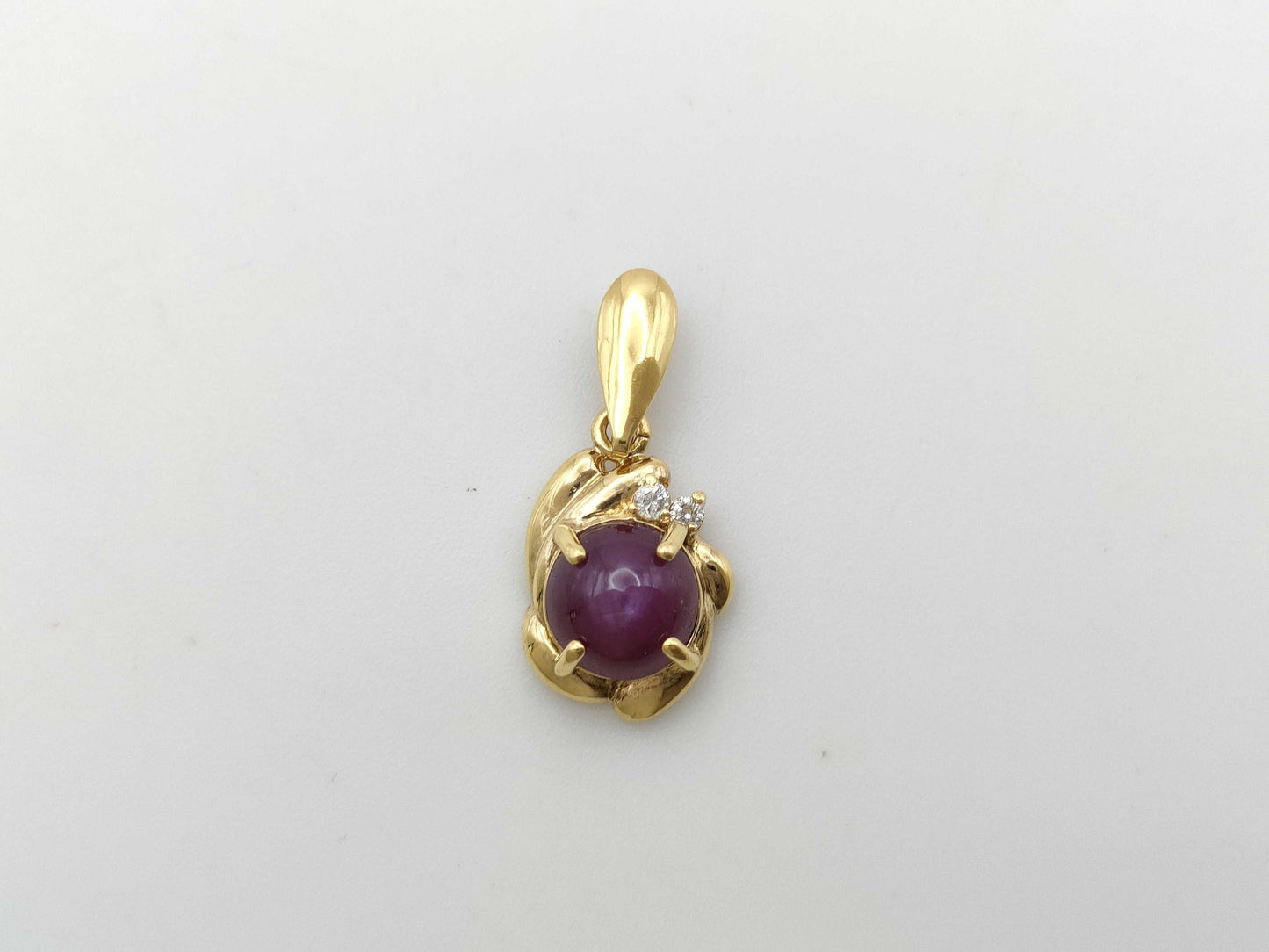 SR 2.06ct D 0.04ct K18 2.0g Pendant Top