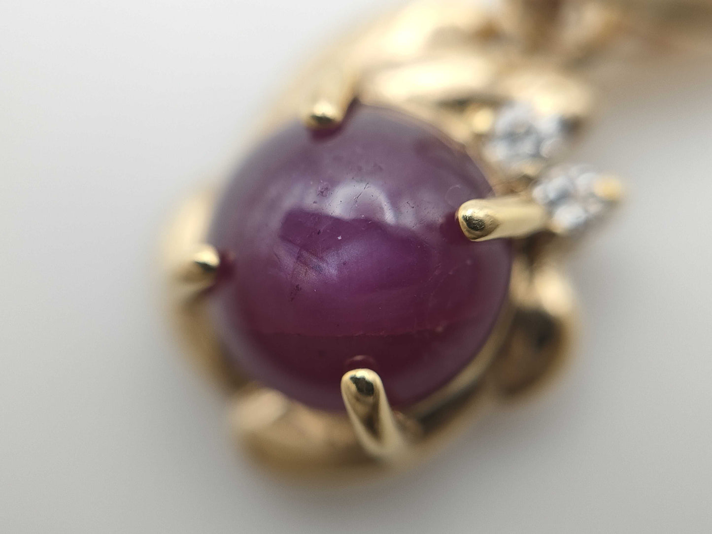 SR 2.06ct D 0.04ct K18 2.0g Pendant Top