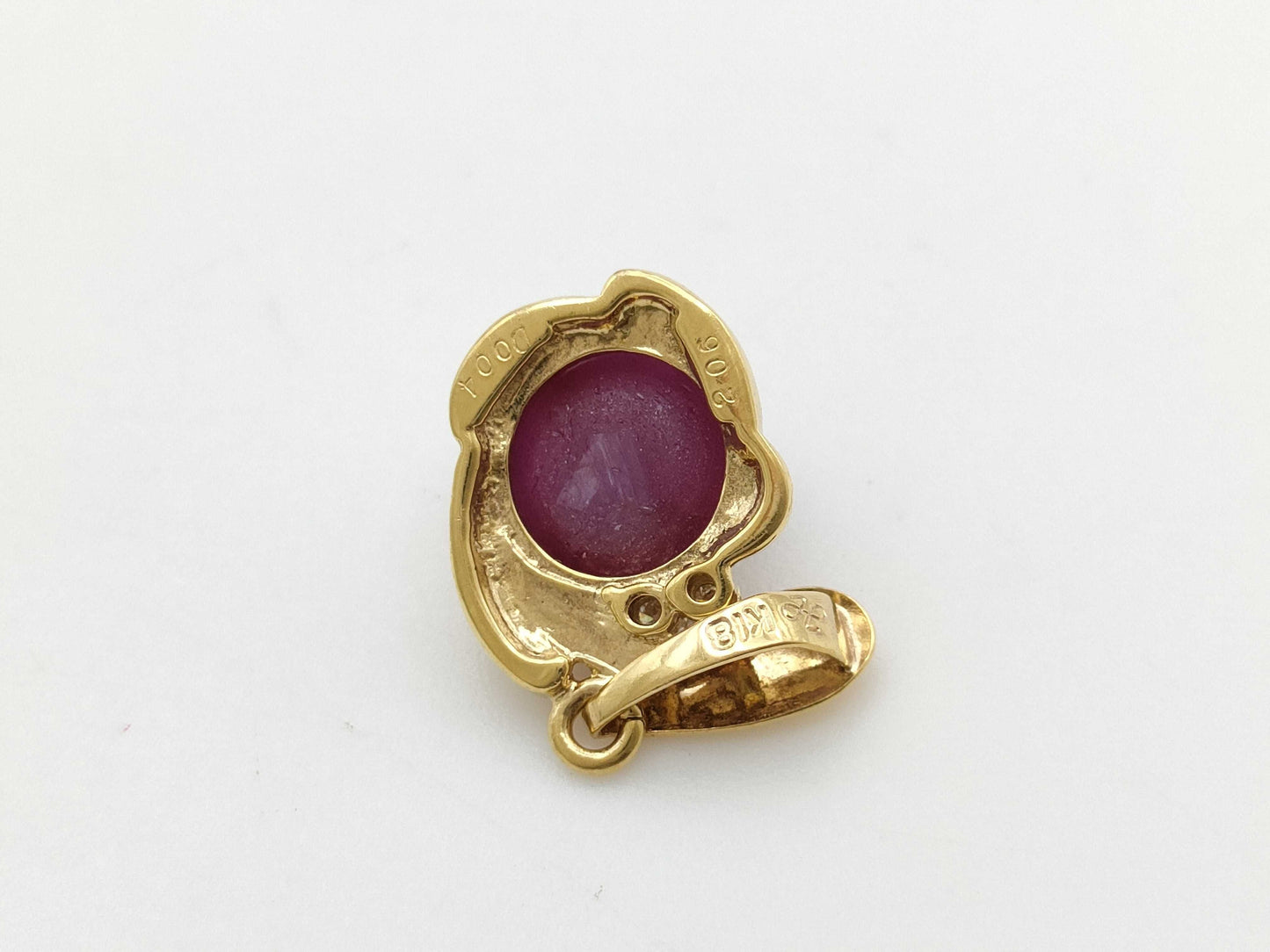 SR 2.06ct D 0.04ct K18 2.0g Pendant Top