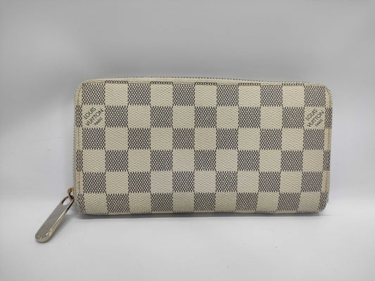 LOUIS VUITTON Damier Azur Zippy Wallet Long Wallet