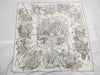 HERMES Carre Jean Cashmere Silk Large Shawl with Hermes World Illustrations and Other Accessories