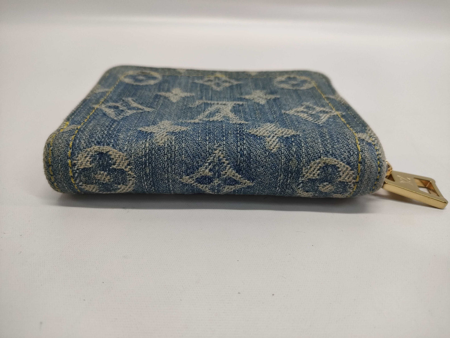 LOUIS VUITTON Monogram Denim Zippy Coin Purse Wallet