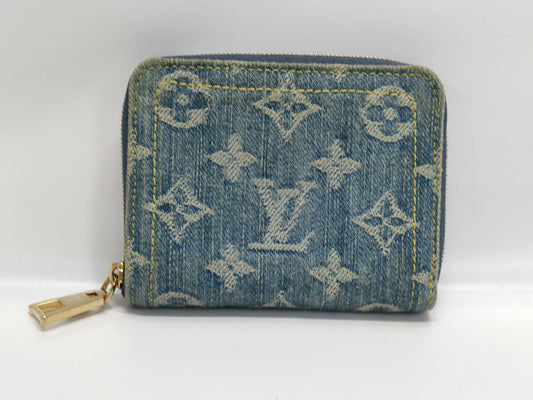 LOUIS VUITTON Monogram Denim Zippy Coin Purse Wallet
