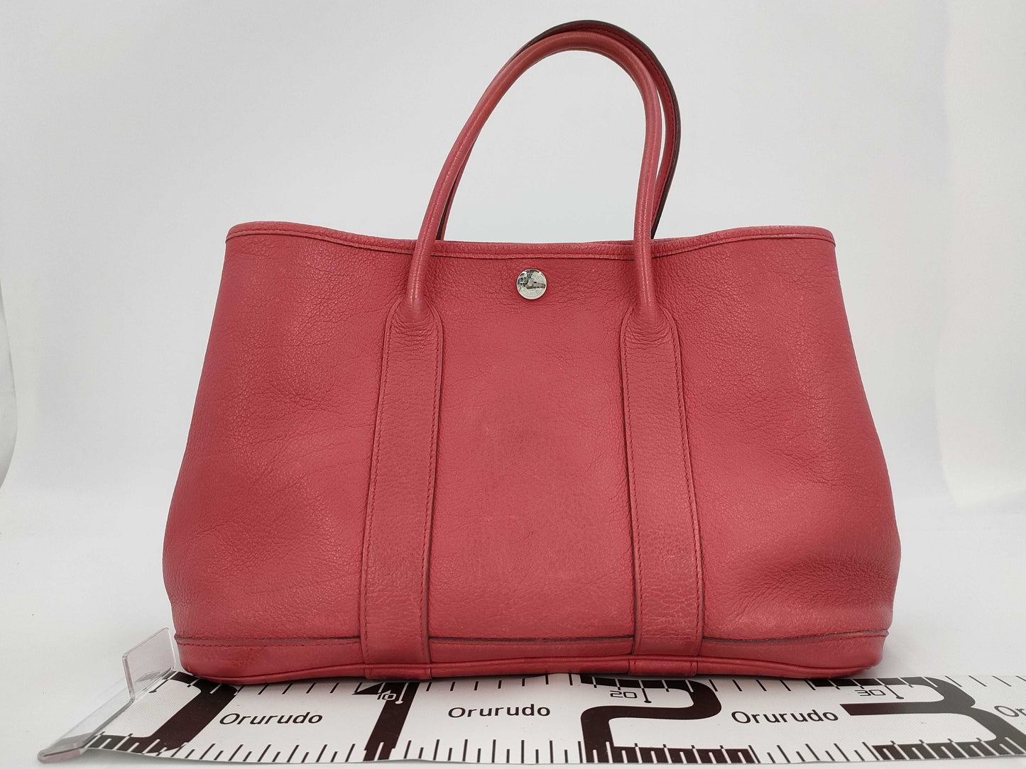 HERMES Garden Party TPM Negonda Bougainvillea Handbag with O Stamp