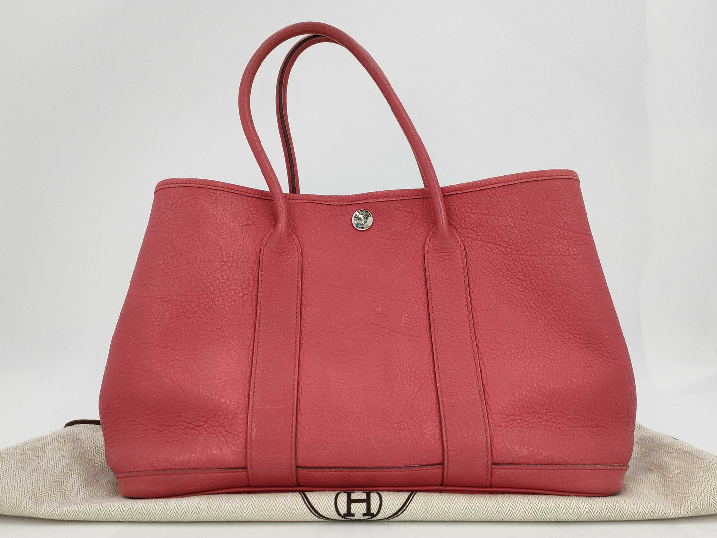 HERMES Garden Party TPM Negonda Bougainvillea Handbag with O Stamp