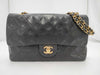 CHANEL Shoulder Bag W Flap Black