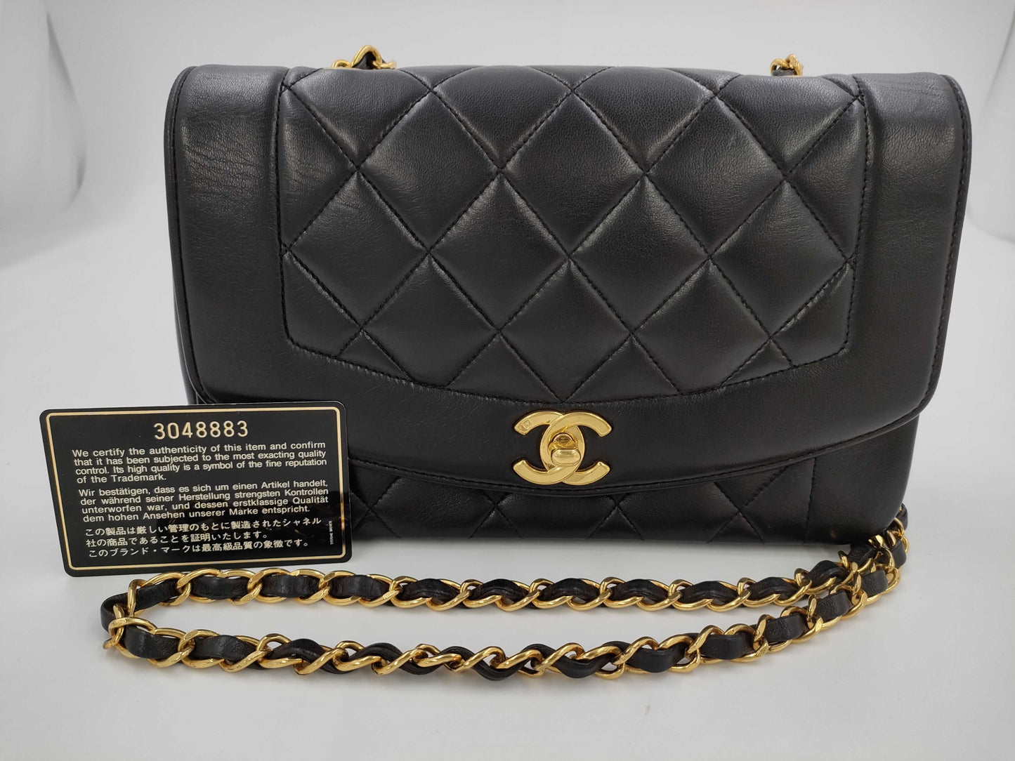 CHANEL Diana Shoulder Bag in Black