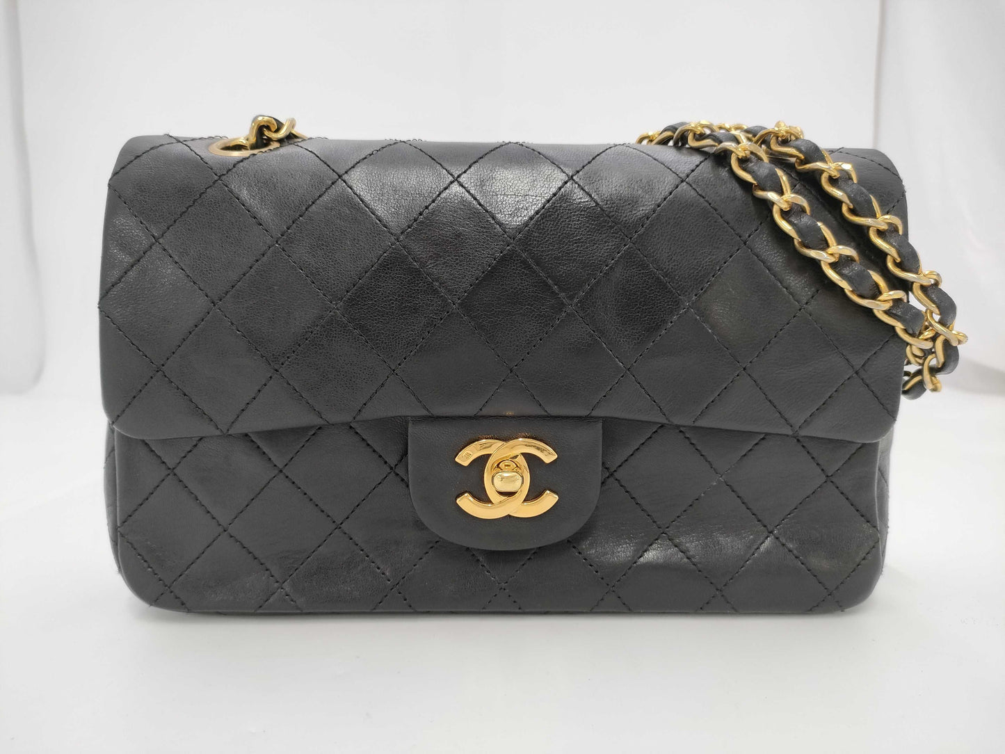 CHANEL Shoulder Bag W Flap Black