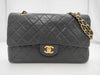 CHANEL Shoulder Bag W Flap Black