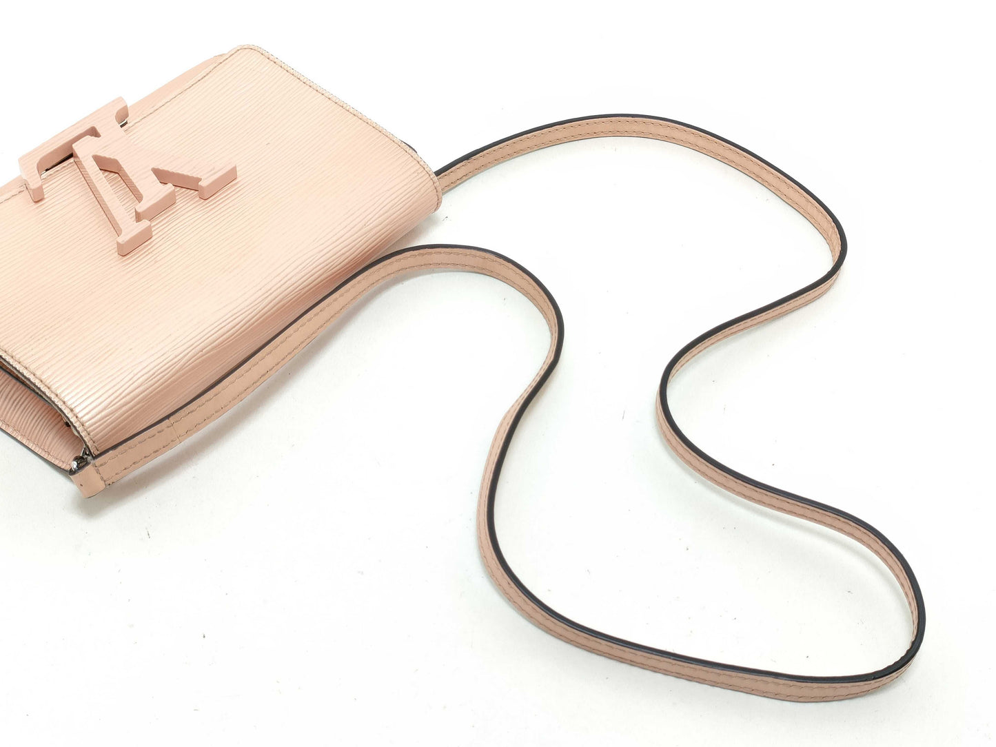 LOUIS VUITTON Epi LV Clutch Bag/Epi/Pochette Louise PM/Rose Pale Shoulder Bag