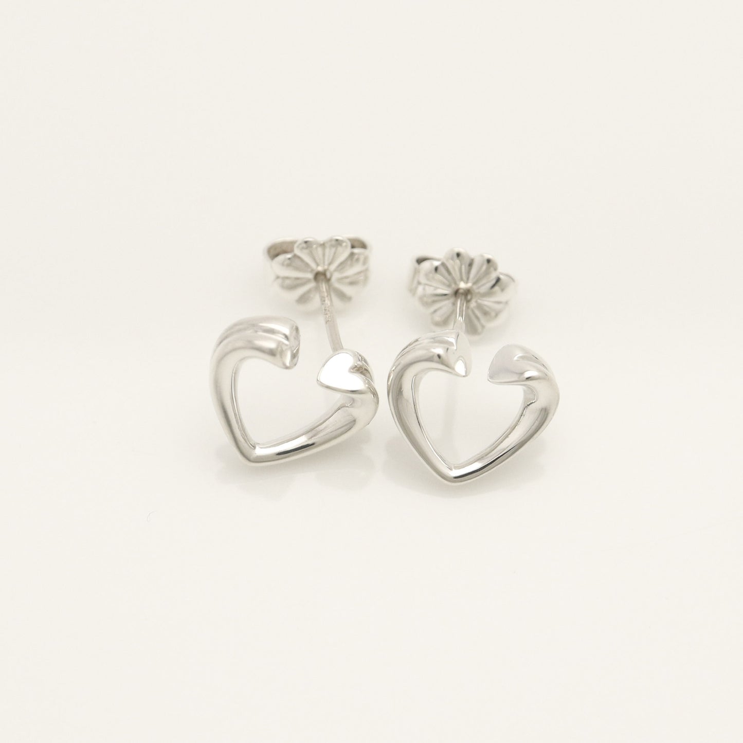 Tiffany & Co. TIFFANY & Co. Tenderness Heart Earrings, 925 Sterling Silver, Weight 1.9g