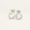 Tiffany & Co. TIFFANY & Co. Tenderness Heart Earrings, 925 Sterling Silver, Weight 1.9g