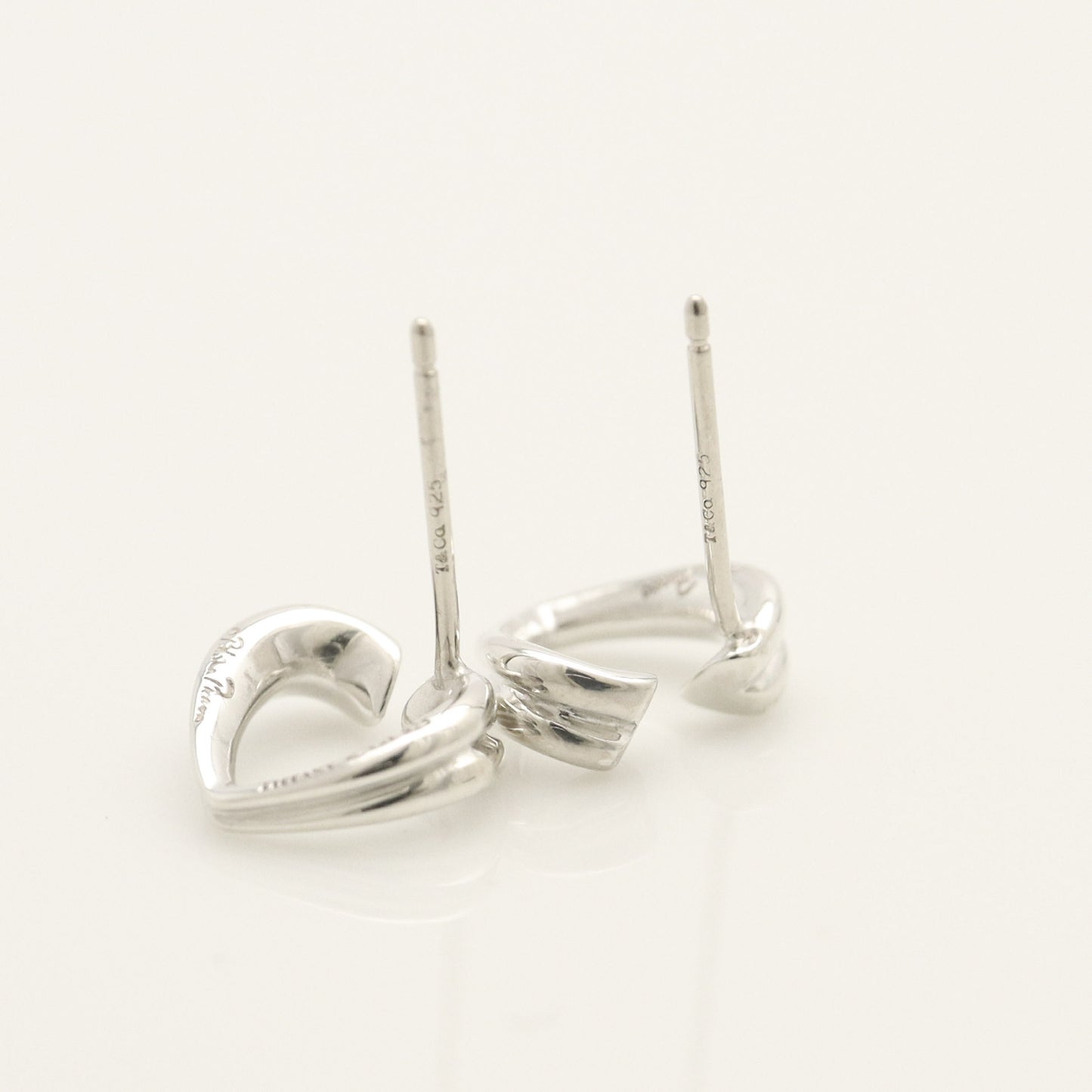 Tiffany & Co. TIFFANY & Co. Tenderness Heart Earrings, 925 Sterling Silver, Weight 1.9g