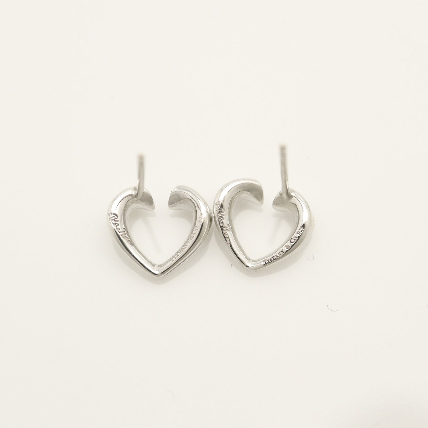 Tiffany & Co. TIFFANY & Co. Tenderness Heart Earrings, 925 Sterling Silver, Weight 1.9g